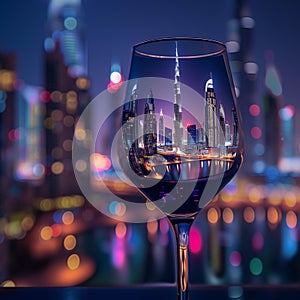 Dubai UAE, City Diorama Part of our cities in a glass series