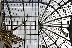 Glass roof detail of the Mall of the Emirates