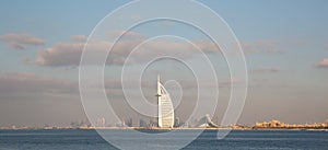 DUBAI, UAE-JANUARY 15: Skyscrapers in the city center on January