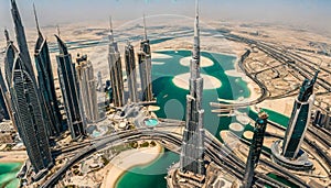 DUBAI, UAE - NOVEMBER 13_ Burj Khalifa on