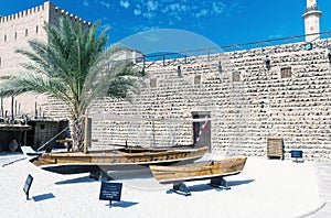 DUBAI, UAE - OCT 8: Dubai Museum in the historic Al Fahidi Fort.