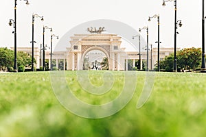 Dubai, UAE, United Arab Emirates - May 25, 2021: Exterior view of the famous Zabeel Palace or Sheikh Mohammed Palace in