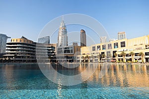 Dubai shopping mall exterior on January 02, 2015 in Dubai, United Arab Emirates