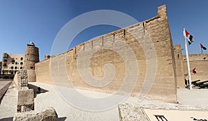 DUBAI, UNITED ARAB EMIRATES - Aug 19, 2020: View into the historical town of Dubai