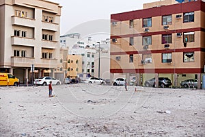 Children playing a game of cricket