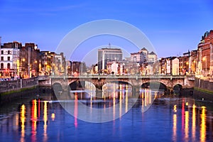 Dublin city skyline