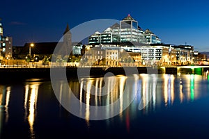 Dublin Docklands at Night photo