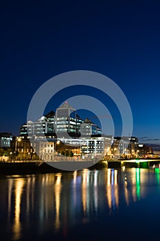 Dublin Docklands at Night photo
