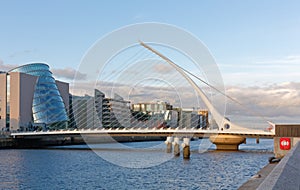 Dublin Docklands and Samuel Beckett Bridge