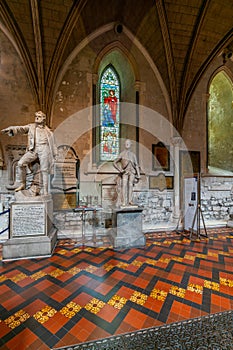 Interior of Saint Patrick Cathedral in Dublin, Ireland