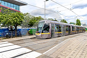 Luas tram transport in Dublin