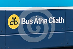 Logo and sign of Bus Atha Cliath