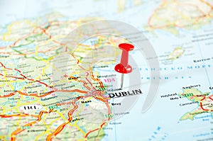 Dublin Ireland ,United Kingdom map