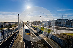 Dublin transportation hub, low number of commuters during epidemics of Covid 19, coronavirus