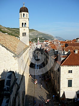 Dubrovnik bell tower with necktie