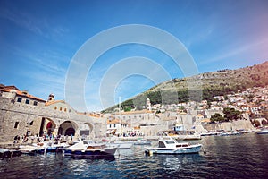 Dubrovnik boat harbor