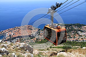 Cabina del teleférico 