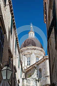 Dubrovnik Cathedral and Blue Sky