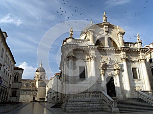 Dubrovnik church at dawn