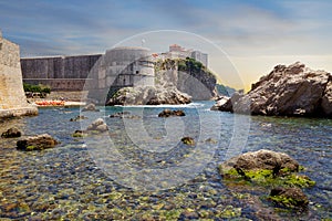 Dubrovnik city. Croatia. Fort Bokar.