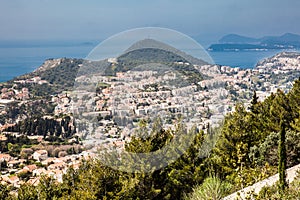 Dubrovnik city from Mount Srd walking trail