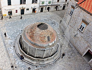 Dubrovnik, Croatia. The Large Onofrio's Fountain.