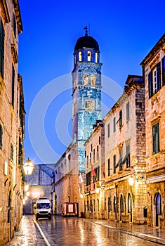 Dubrovnik, Croatia - Stradum, night view