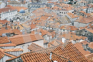 Dubrovnik Croatia Terra Cotta Rooftop Skyline