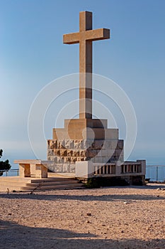 Dubrovnik. Cross on Mount Srd.