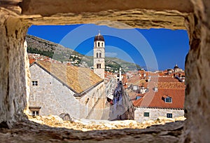 Dubrovnik. Famous Stradun street in Dubrovnik view