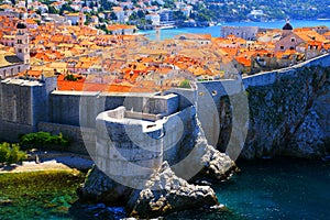 Dubrovnik, famous touristic destination in Croatia