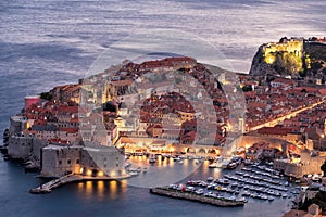 Dubrovnik Historic Center Early Evening