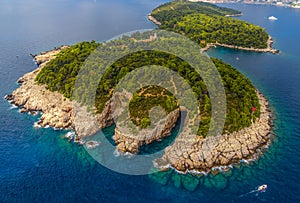 Dubrovnik - Lokrum aerial