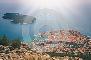 Dubrovnik Old Town from above