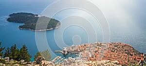 Dubrovnik Old Town from above