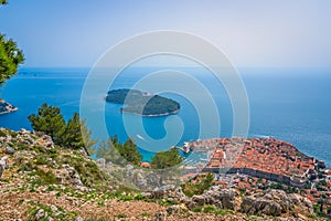 Dubrovnik Old Town from above