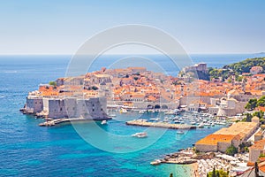 Dubrovnik Old Town during the day in the summer