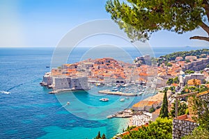 Dubrovnik Old Town during the day in the summer