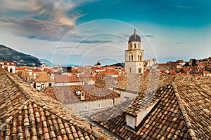 dubrovnik old town roofs in croatia