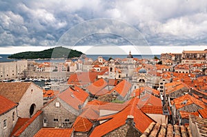 Dubrovnik old town skyline, Croatia