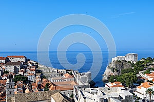 Dubrovnik Old Town tourist trail.