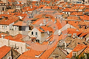 Dubrovnik red roofs