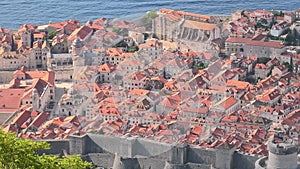 Dubrovnik walls top view