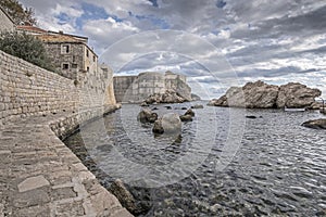 Dubrovnik West Harbor and City Wall