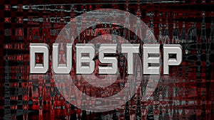 Dubstep music, abstract 3d illustration photo