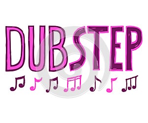 Dubstep music style vector