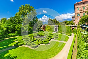 Ducal Aglie` castle, in Piedmont, Italy.