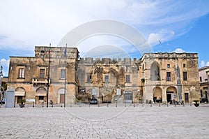 Ducal palace of Castromediano-Limburg. Cavallino. Puglia. Italy.