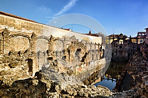 Ducal palace of Sassuolo, Italy, old summer residence of Este family, fountain