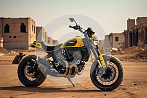 Ducati scrambler motorcycle Generative AI